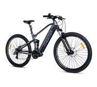VTT Electrique Momabikes, EMTB-29 Moteur Central, Full Suspension, SHIMANO ALTUS 8 Vitesses & Freins a disque Hydraulique Batterie Intégrée Ion Taille M-L Gris G