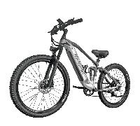 VTT électrique Nathaniel SYR03 - Batterie amovible 48 V 20 Ah - argent
