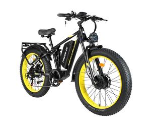 VTT électrique ORLMS V3 avec batterie 60 V 25 Ah - Noir et jaune