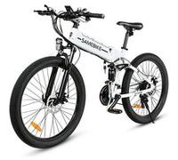 VTT électrique pliable SAMEBIKE LO26-II-FT, Max 35 km/h, blanc Blanc
