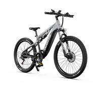 VTT électrique pour adultes DUOTTS E29 : puissance de 250 W, autonomie de 35 à 45 km en mode purement électrique, transmission Shimano, freins hydrauliques, double suspension.