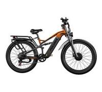 VTT électrique PULUMA PE86Pro, deux moteurs, Max 50 km/h, Orange noir