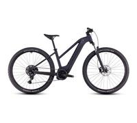 Vtt electrique semi rigide cube reaction hybrid performance 500 trapeze shimano cues 9v 500 wh 27 5 noir night 2025
