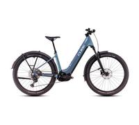 Vtt electrique semi rigide cube reaction hybrid pro 600 allroad easy entry 12v 600 wh bosch 100 nm 27 5 bleu vert smaragd 2025