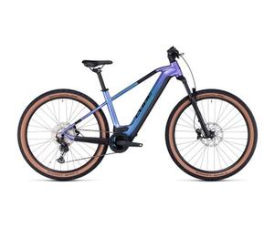 Vtt electrique semi rigide cube reaction hybrid race 625 12v 625 wh bosch 85 nm 29 bleu violet switch