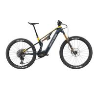 Vtt electrique tout suspendu cannondale moterra sl 1 12v 600wh shimano 85nm mx 29 27 5 bleu jaune