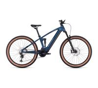 Vtt electrique tout suspendu cube stereo hybrid 120 race 750 shimano deore xt 12v 750 wh 29 bleu petrol