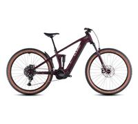 Vtt electrique tout suspendu cube stereo hybrid one22 pro 600 10v 600 wh bosch 100 nm 27 5 rouge amarone 2025
