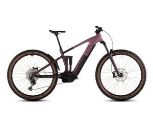Vtt electrique tout suspendu cube stereo hybrid one44 pro 800 12v 800 wh bosch 120 nm 29 rose shift blush raisin 2026