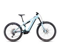 Vtt electrique tout suspendu cube stereo hybrid one77 hpc race 800 shimano deore 12v 800 wh 29 27 5 bleu dazzle 2025