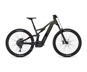 Vtt electrique tout suspendu focus thron 6 7 shimano 10v 600wh bosch 120 nm 29 vert noir 2025