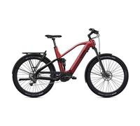 Vtt electrique tout suspendu o2 feel vern fs 7 adventure 9v 720 wh shimano 85 nm 27 5 rouge lave