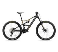 Vtt electrique tout suspendu orbea rise lt h10 12v 630 wh shimano 85 nm 29 noir diamond vert splash olive 2025