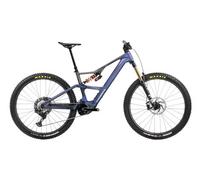 Vtt electrique tout suspendu orbea rise lt m team 12v 420 wh shimano 85 nm 29 bleu tanzanite carbon view 2025