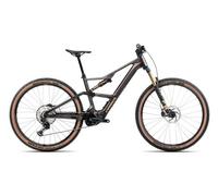 Vtt electrique tout suspendu orbea rise sl m10 shimano deore xt slx 12v 630 wh 29 gris cosmic carbon view 2025