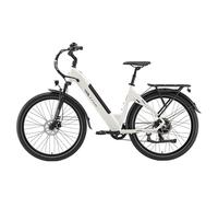 VTT électrique TTGO C5 27.5 pouces blanc 250W 48V 13.5Ah Shimano 7s fourche suspendue frein à disque