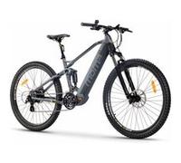 VTT Electrique VAE, EMTB-29 , Full Suspension, SHIMANO 24 Vitesses & Freins a disque Hydraulique Batterie Intégrée Ion Lithium 48V 13Ah, Taille M-L Gris /Noir G