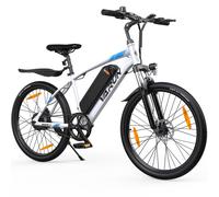VTT électrique VARUN M24-1 avec batterie 36 V 7,8 Ah, Shimano 7 vitesses - Blanc