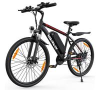 VTT électrique VARUN M26-2 avec batterie 48 V 7,8 Ah, Shimano 21 vitesses - rouge