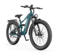 VTT électrique ZAZAWORK CF500, batterie 48 V 20 Ah, autonomie de 90 km, freins à disque hydrauliques - Vert