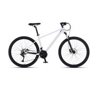 VTT en Fibre De Carbone 30 Vitesses, 27,5 Pouces, for Hommes, Femmes, Adultes Et Jeunes, Idéal for La Compétition.(White)
