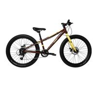 Vtt enfant scamp highfox microshift mezzo 8v 24 marron jaune