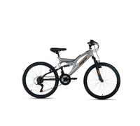 VTT Enfant tout-suspendu 24'' Zodiac Gris 18 vitesses TC 38 cm WYLD