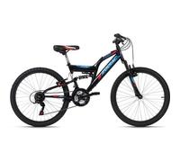 VTT enfant Tout Suspendu 24"" Zodiac noir-rouge TC 38 cm KS Cycling