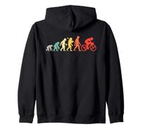 VTT Evolution I Love Biking Retro Vélo Sweat à Capuche
