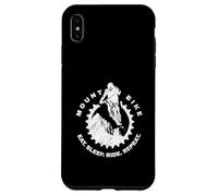 VTT Extreme Sport Eat Sleep Ride Repeat Distressed Coque pour iPhone XS Max