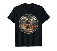 VTT Femme Nuit Lune Montagne Ride T-Shirt