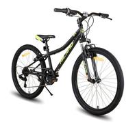 VTT - HILAND - 24 pouces - 7 vitesses Shimano - Fourche suspendue - Noir