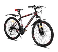 VTT - Hiland multi-rayons - Dérailleur Shimano 21 vitesses - Cadre en aluminium - Roues 27.5"" - Freins à disque pour - Noir