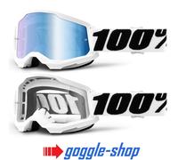Vtt Lunettes 100% STRATA 2 Motocross MX 100 PERCENT Miroir/Transparent