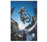 VTT Puzzles en Bois 1000 Pièces Adultes, Poster Jigsaw Puzzle, Design Unique Jouet Éduchatif pour Adolescents Et Enfants 78×53cm