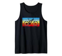 VTT Rider Sunset Retro Stripe Graphic Débardeur