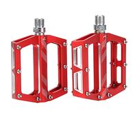 VTT roulements en Alliage d'aluminium pédale vélo de Route pédale Plate vélo Adaptateur pièces (Rouge)