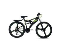 VTT Tout-suspendu 26'' Bliss noir-vert 21 vitesses TC 47 cm Roues 3 rayons en Magnesium WYLD