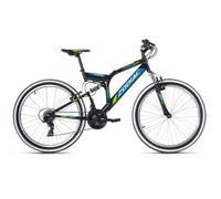 VTT tout suspendu KS Cycling Zodiac noir-vert 26"" - 21 vitesses - Taille de cadre 48 cm