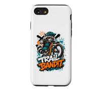 VTT Vélo Cyclist Mountain-Bike Raccoon Vélo de Montagne Vélo Coque pour iPhone SE (2020) / 7/8