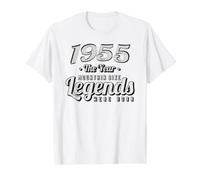 VTT Vélo de Montagne MTB Cyclist Né en 1955 Anniversaire VTT T-Shirt Graphique avec Valeur