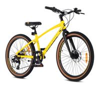 VTT Vélo tout terrain - Tatra Bikes - Roues 24"" - 8 à 12 ans - 7 dérailleurs - freins à disque - repose-pieds - Noir Jaune