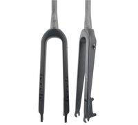 VTT Vélos Rigides 26 pouces 27,5 pouces 29 pouces 29L 28,6 1-1/8'' Tube Droit 1-1/2'' Tube Conique Vélo Fourche Rigide Fourches Avant en Fibre de Carbone Freins à Disque Vélos Fourche QR (A, TAPERED_2