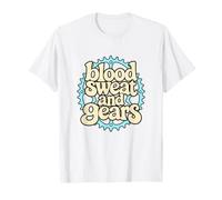 VTT VTT Sueur Sang et Engrenages Cyclisme Humour T-Shirt