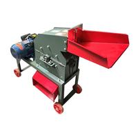 Vttui Petit broyeur à marteaux pour maïs, Machine Multifonction pour Aliments pour Animaux et céréales, Moulin à Grains électrique pour Usage Domestique pour maïs, soja, blé, 220V