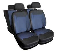 VTVauto Housses de siège Royal Bleu, Tissu Jacquard | compatibles avec Ford (EcoSport, Escort, Fiesta, Focus, Fusion, Ka)