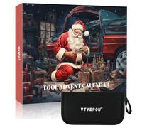 VTYEPOU Calendrier de l'Avent outil calendrier de Noël pour hommes - Jeu de tournevis - Calendrier de l'Avent pour adultes - Cadeaux de Noël surprise 2024