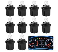 VTYTZZ 10 Pcs 12v 2w Ampoule Tableau De Bord,Ampoule T5,Ampoule T5 Led,AmpouleW1.2w, Cob Smd Blanc Compatible Voiture,Moto, Bateaux Remplacement Éclairage Compteur Vitesse Jauge Cluster