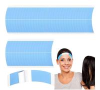 VTYTZZ 48 Pcs Bande De Colle PourPerruque,Colle Perruque,Double Face Perruque Adhésive Cheveux Toupee,Lace Front Support,Ruban Adhésif Double Face Imperméable Invisible,Pour La Fixation Des Perruques