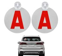 VTYTZZ Lot De 2 Disque A Jeune Conducteur, 15 Cm avec Ventouse,A Jeune Conducteur,A Magnetique Jeune Conducteur,A Voiture Jeune Conducteur,Fixation par Ventouse,Protection Antivol Et Anti-UV